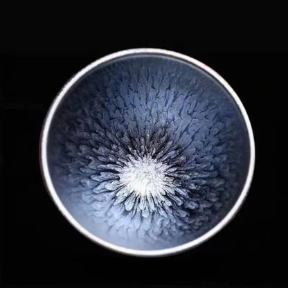 Jianzhan Tea Cup – Handmade Hundred - Flowers Bowl, Exquisite & Unique Masterpiece - STAR8S