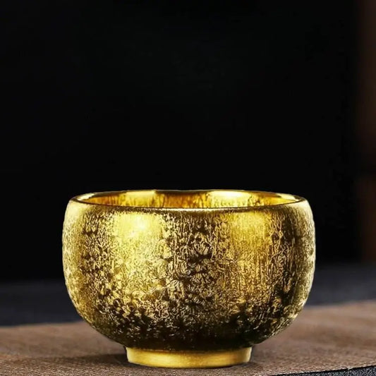 Jianzhan Tea Cup – Luxurious Gold - Plated & Colorful Diamond, Elegant & Exquisite for Kung Fu Tea - STAR8S