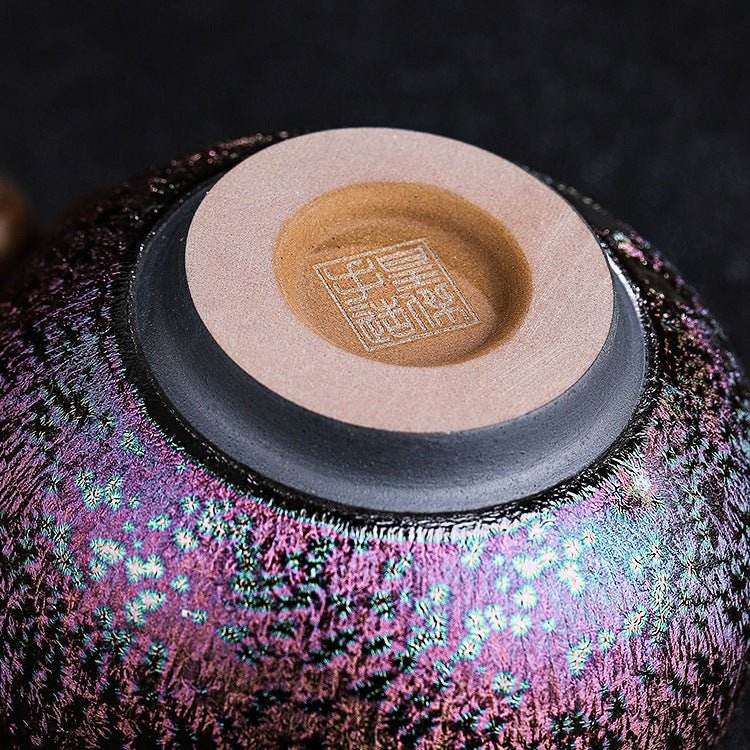 Jianzhan Tea Cup – Luxurious Gold - Plated & Colorful Diamond, Elegant & Exquisite for Kung Fu Tea - STAR8S