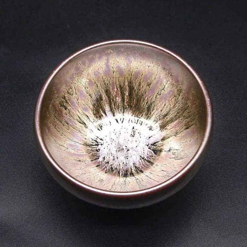jianzhan tea cup – luxurious purple gold oil drop, elegant & exquisite masterpiece - star8s