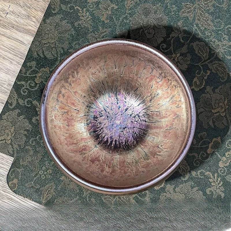 jianzhan tea cup – luxurious purple gold oil drop, elegant & exquisite masterpiece - star8s