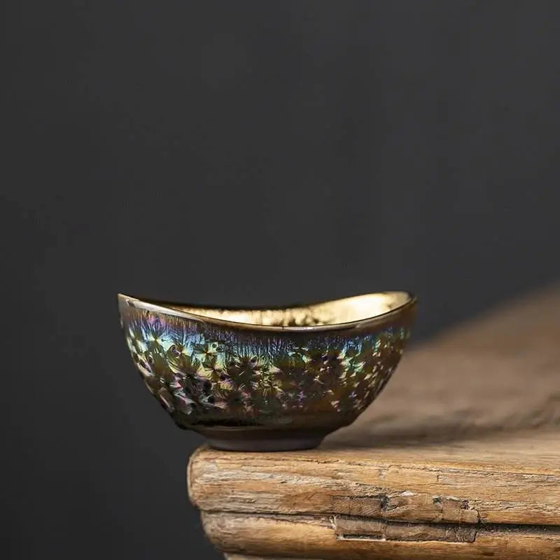 jianzhan tea cups ingot handcrafted ceramics, tea ceremony stress relief collector's artistic legacy - star8s