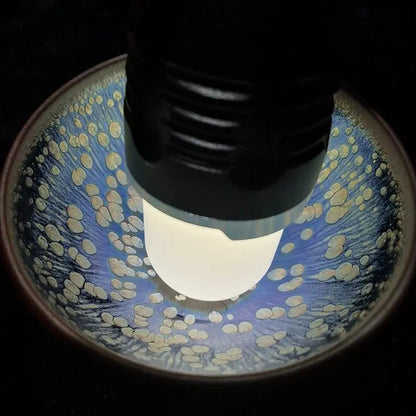 Jianzhan Tea Cups – Handmade Blue Oil-Drop Design, Tea Ceremony Stress Relief & Connoisseur Prestige - STAR8S