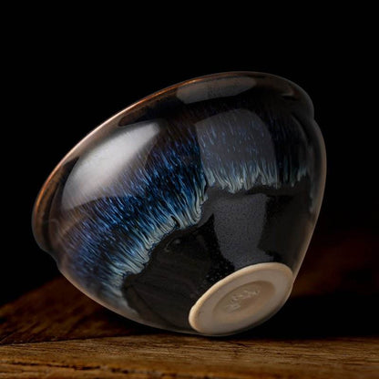Jianzhan Tea Cups – Kiln-Transformed Bundle Mouth Design, Tea Ceremony Stress Relief & Connoisseur Prestige - STAR8S