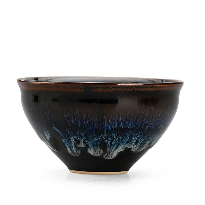 Jianzhan Tea Cups – Kiln-Transformed Bundle Mouth Design, Tea Ceremony Stress Relief & Connoisseur Prestige - STAR8S