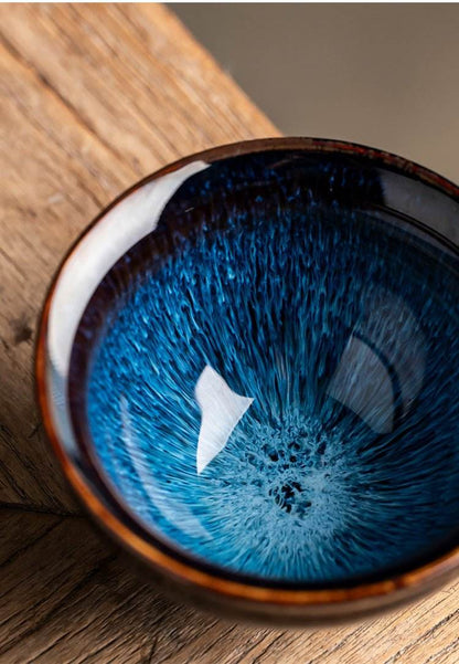 Jianzhan Tea Cups – Kiln-Transformed Bundle Mouth Design, Tea Ceremony Stress Relief & Connoisseur Prestige - STAR8S