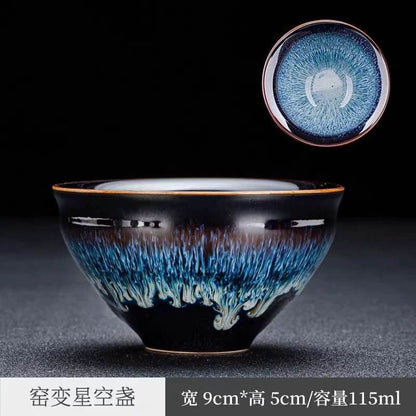 Jianzhan Tea Cups – Kiln-Transformed Bundle Mouth Design, Tea Ceremony Stress Relief & Connoisseur Prestige - STAR8S