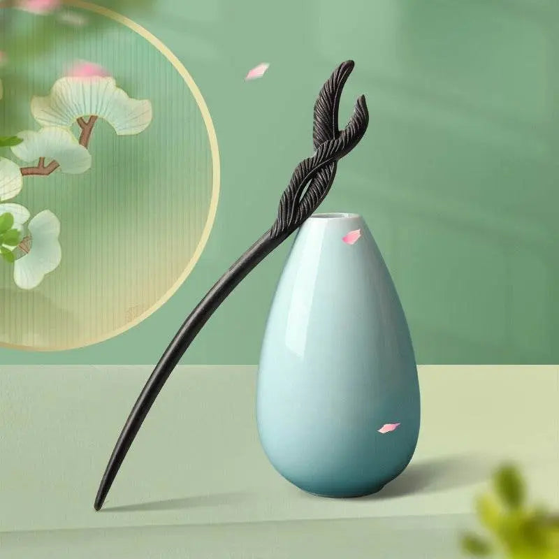 Long Wooden Hairpin for Vintage Court - style & Modern Hairstyling - STAR8S