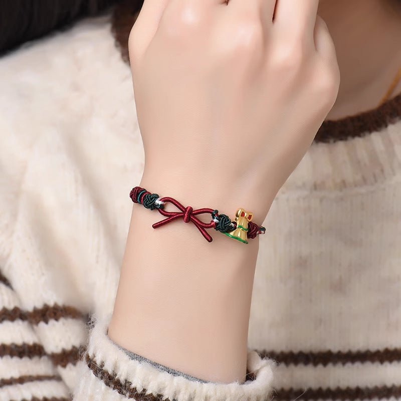 loving red string bracelet designer: christmas couple bowknot | star8s