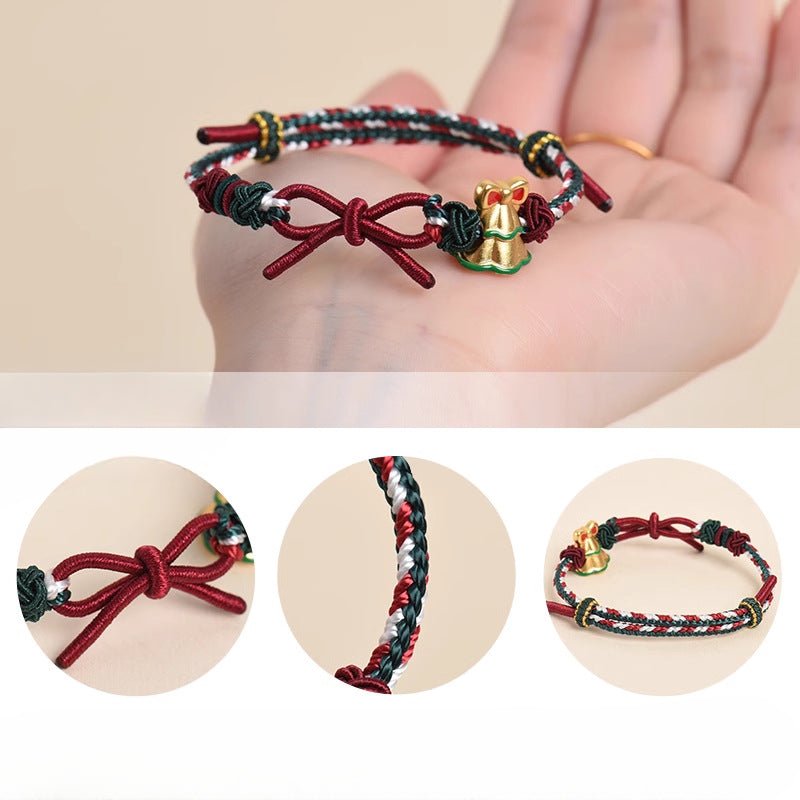 loving red string bracelet designer: christmas couple bowknot | star8s