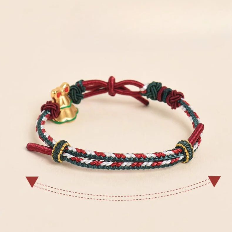 loving red string bracelet designer: christmas couple bowknot | star8s - star8s
