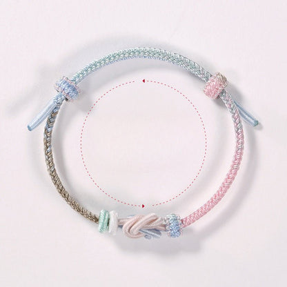 Lucky Adjustable Red String Bracelet: Mandala Gradient Segment Dyeing | STAR8S