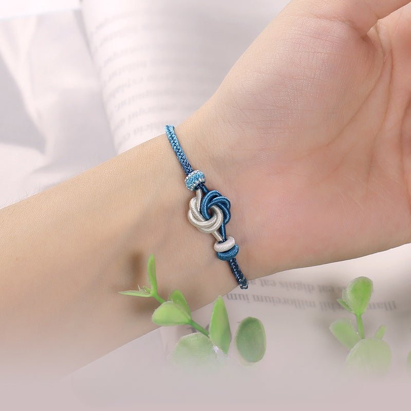 lucky adjustable red string bracelet: mandala gradient segment dyeing | star8s