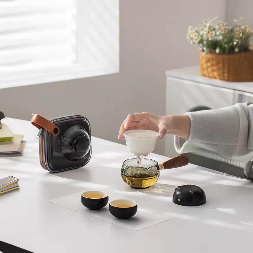 Lucky Cat Kuaike Cup Portable Gongfu Tea Set with Filter - STAR8S