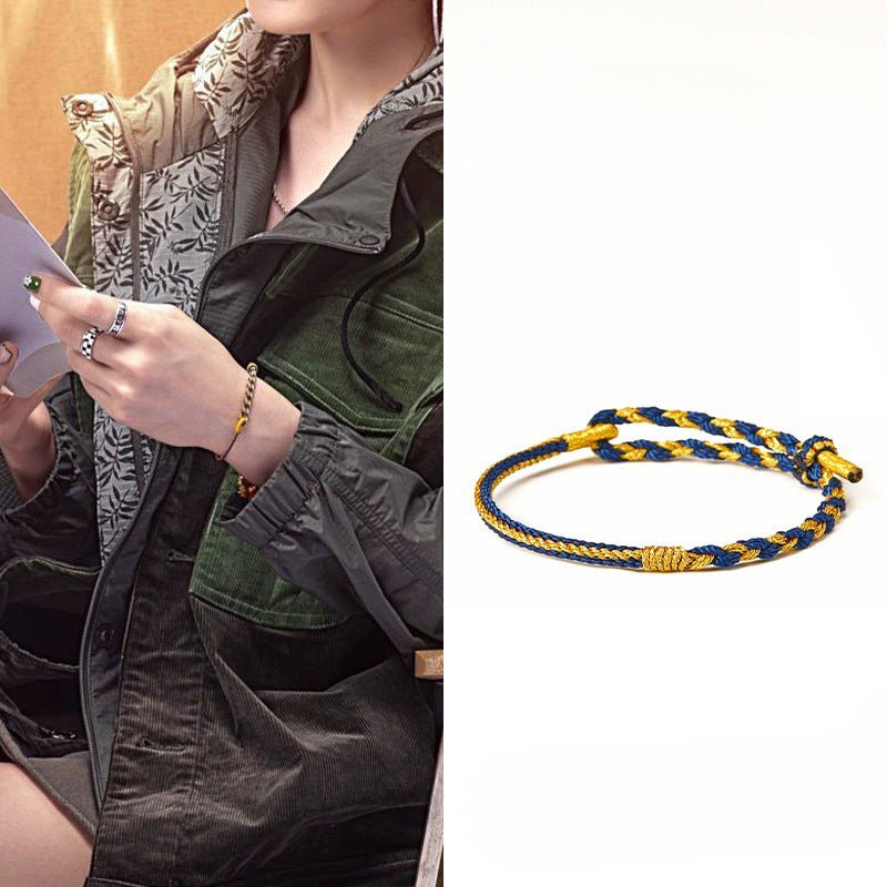 Lucky Celebrities Wearing Red String Bracelet: Eight - strand Rope Womens | STAR8S