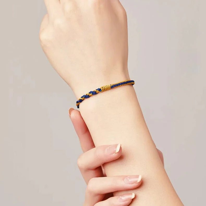 lucky celebrities wearing red string bracelet: eight - strand rope womens | star8s - star8s