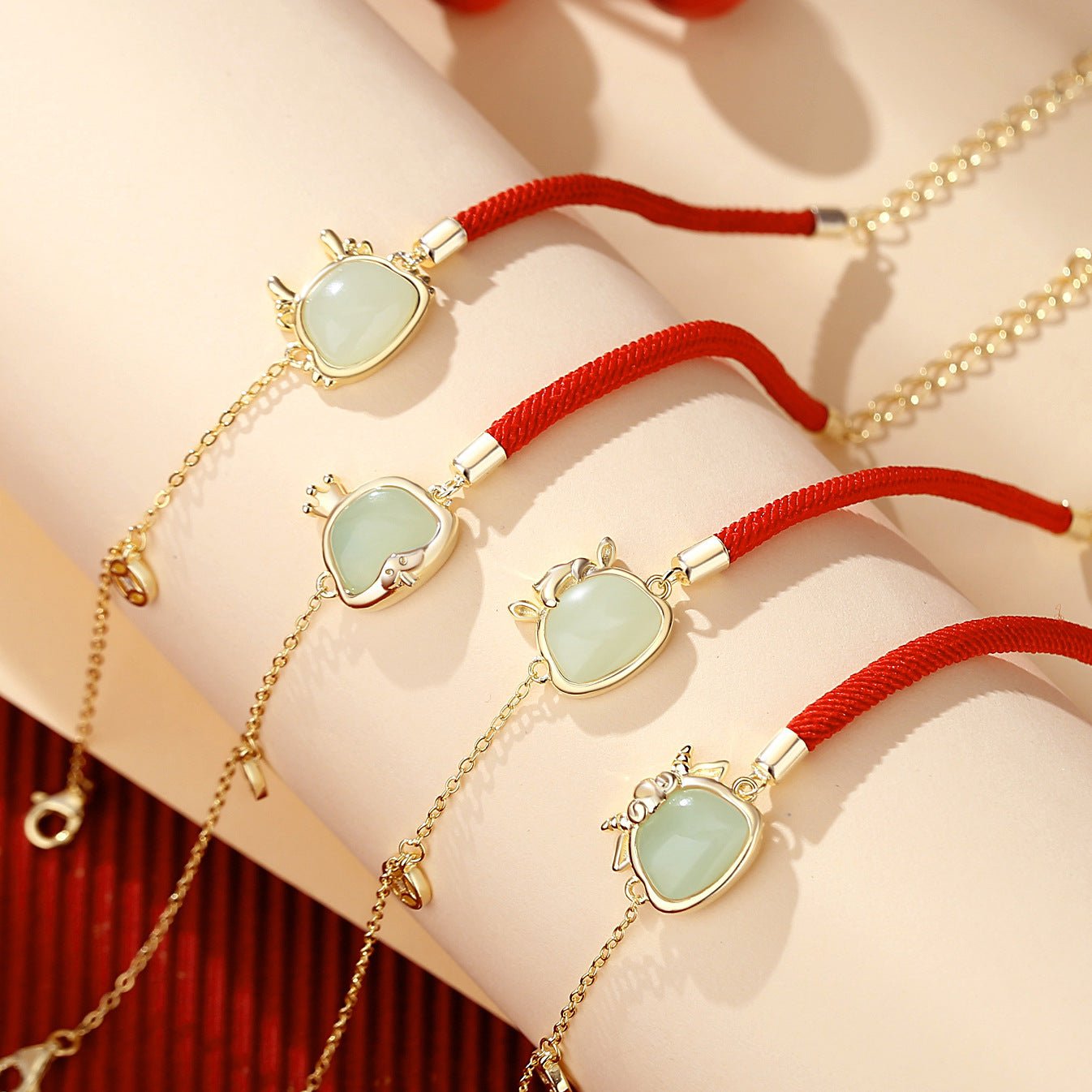 lucky jade bracelet - hetian jade, 925 silver, chinese zodiac, snake | star8s