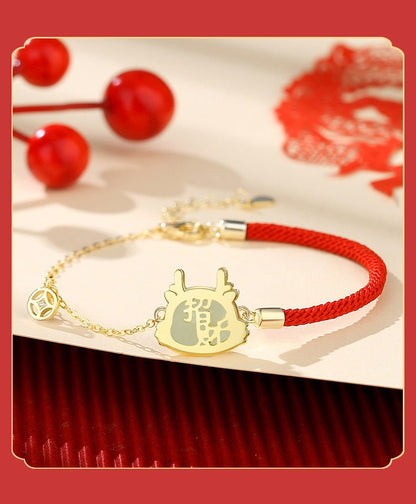 Lucky Jade Bracelet - Hetian Jade, 925 Silver, Chinese Zodiac, Snake | STAR8S