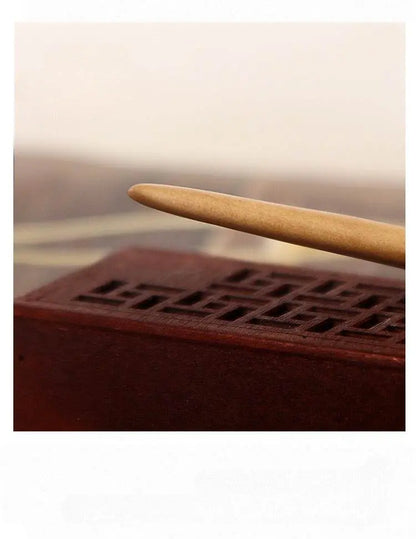 Mahogany Handmade Hairpin for Hanfu & Stylish Bun - STAR8S