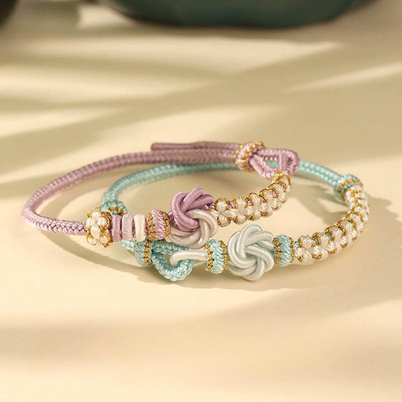 Mandala - knot Bracelet, Hand - Woven Lucky Jewelry for Besties & Year of Birth - STAR8S