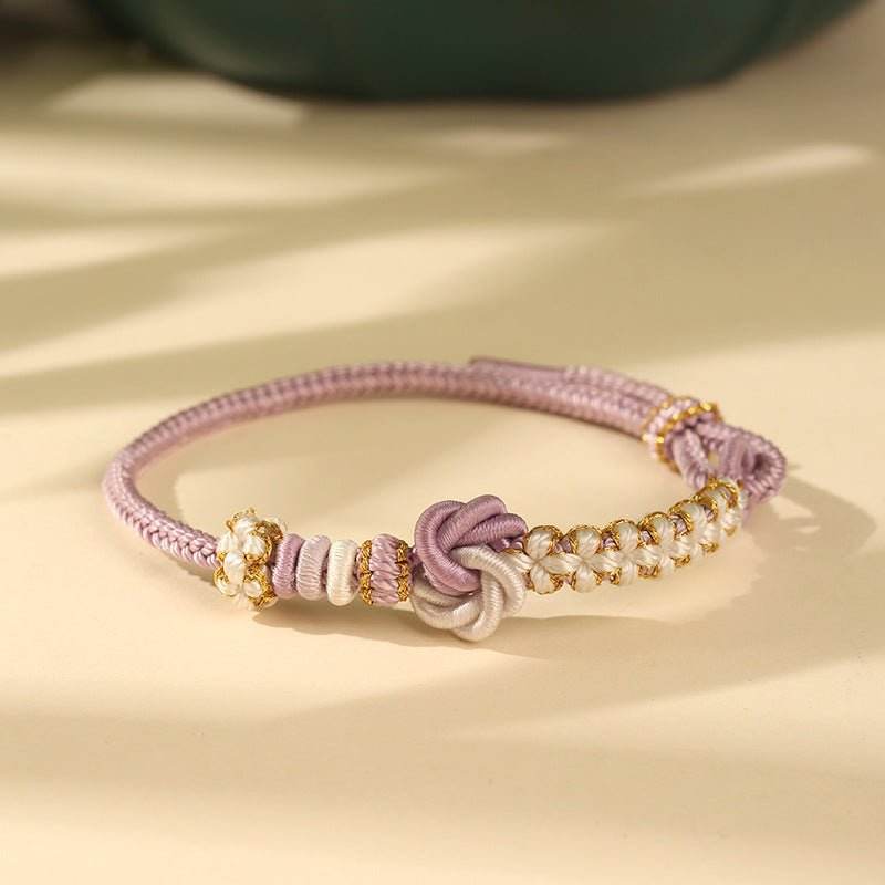 mandala - knot bracelet, hand - woven lucky jewelry for besties & year of birth - star8s