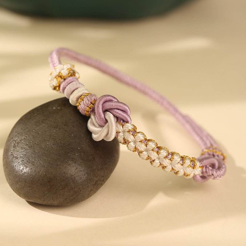 mandala - knot bracelet, hand - woven lucky jewelry for besties & year of birth - star8s