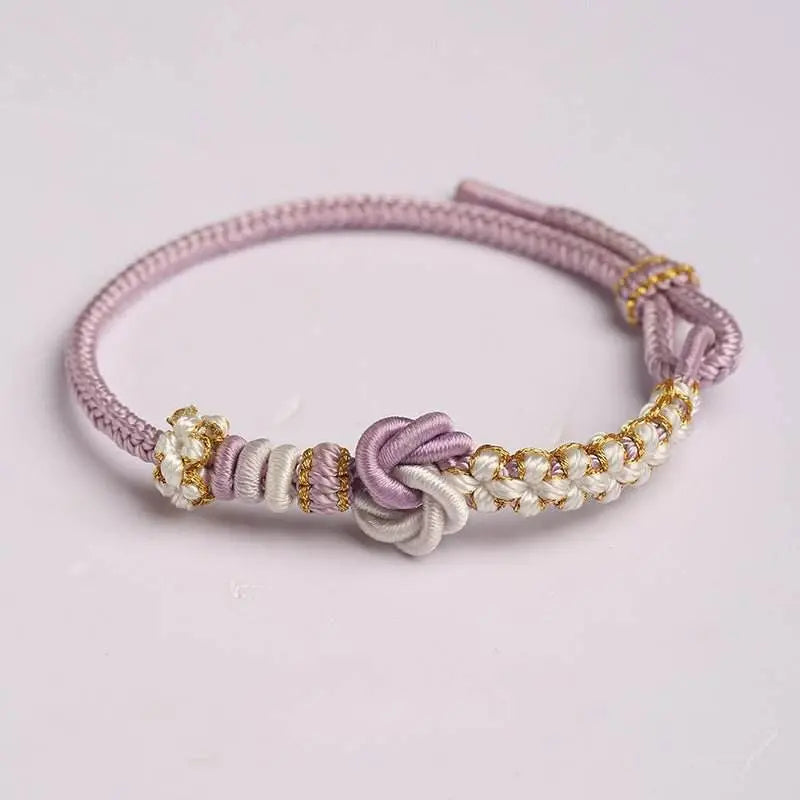 mandala - knot bracelet, hand - woven lucky jewelry for besties & year of birth - star8s