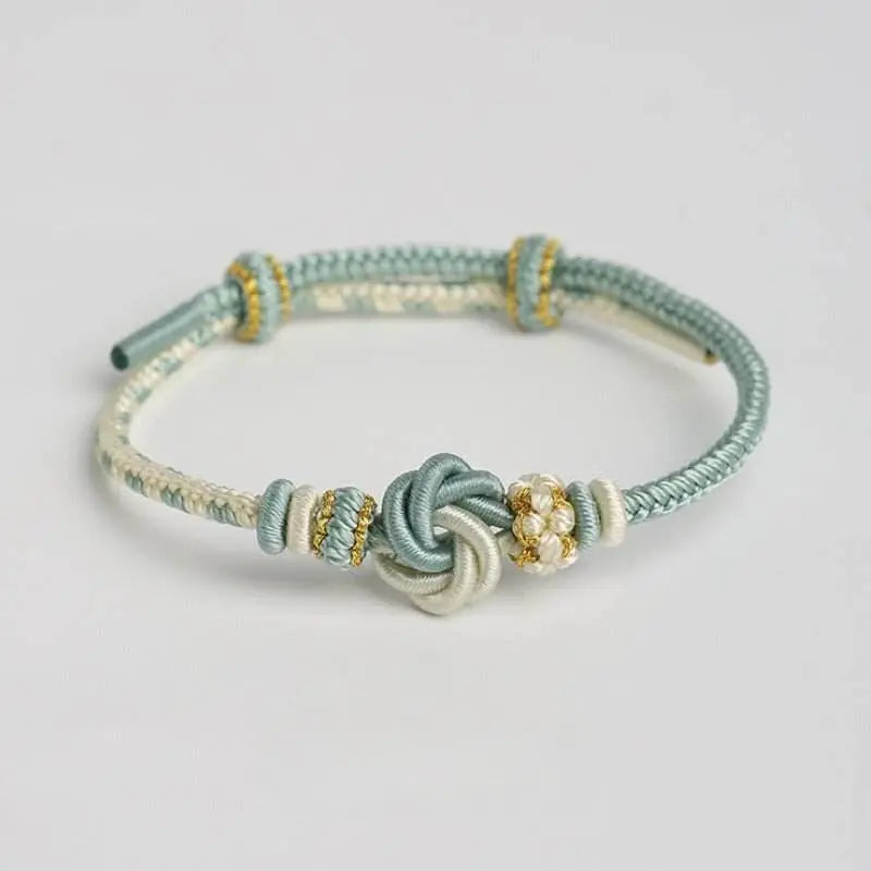 mandala - knot bracelet, hand - woven lucky jewelry for besties & year of birth - star8s