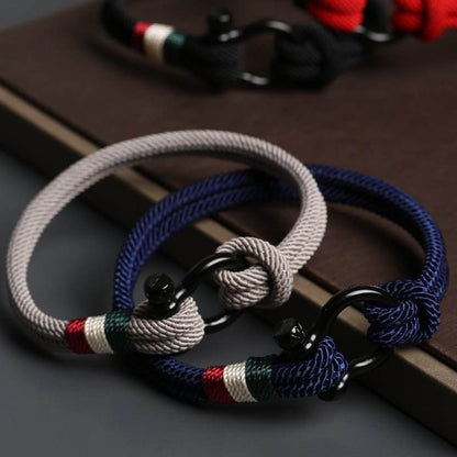 Men's Outdoor Woven Bracelet, Stylish and Practical for Trendy Guys - STAR8S