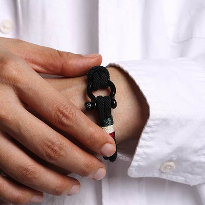 Men's Outdoor Woven Bracelet, Stylish and Practical for Trendy Guys - STAR8S