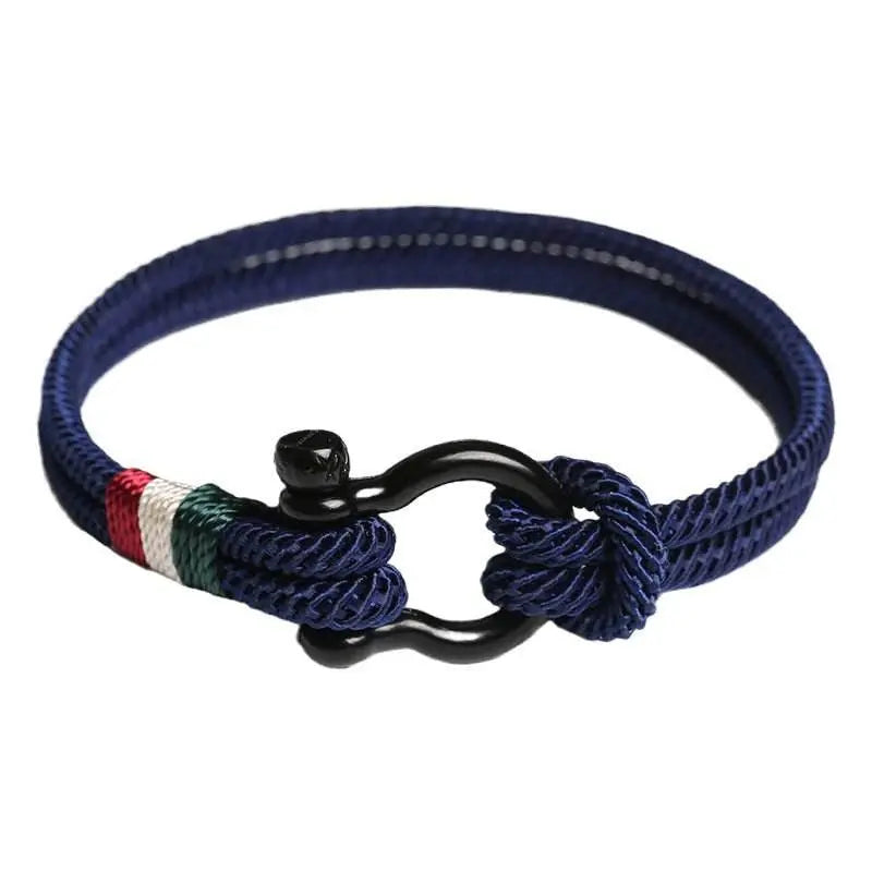 men's outdoor woven bracelet, stylish and practical for trendy guys - star8s