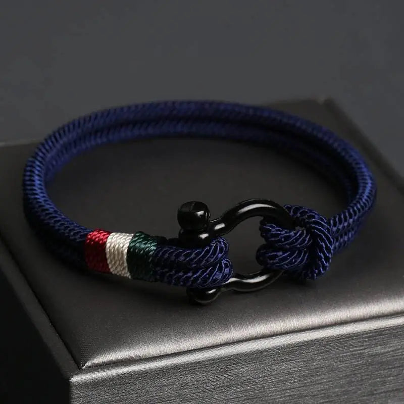 men's outdoor woven bracelet, stylish and practical for trendy guys - star8s