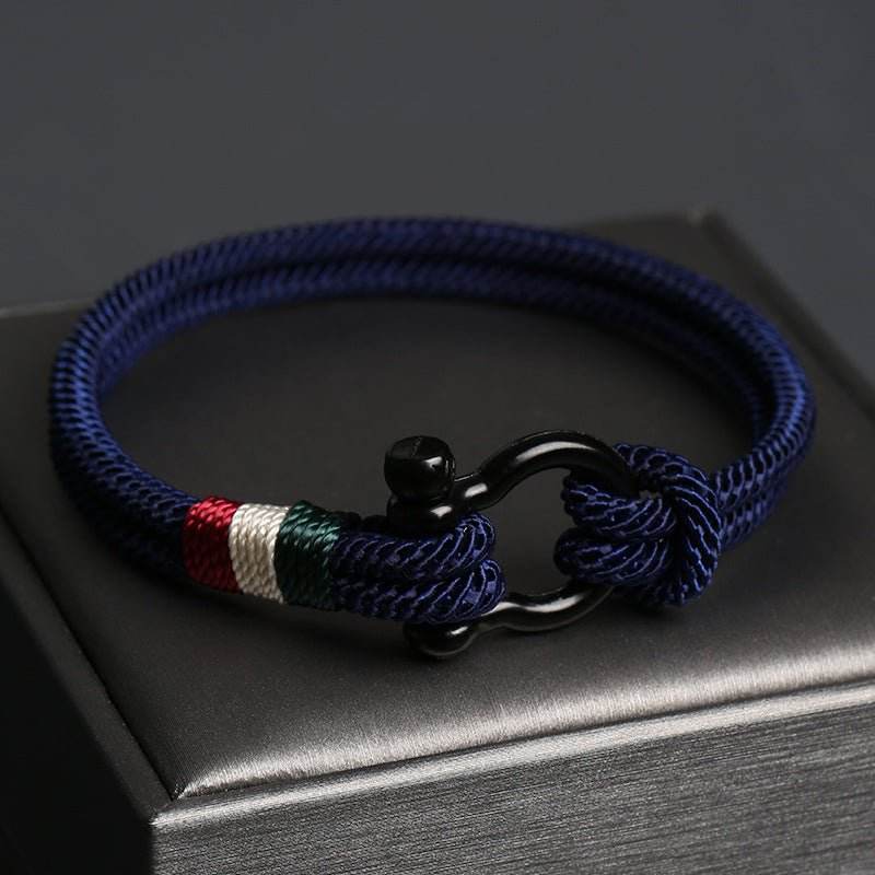 Men's Outdoor Woven Bracelet, Stylish and Practical for Trendy Guys - STAR8S