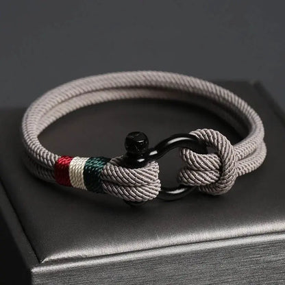 Men's Outdoor Woven Bracelet, Stylish and Practical for Trendy Guys - STAR8S