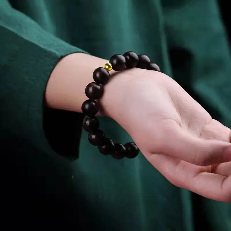 natural brunei agarwood buddha bead bracelet for tiger - zodiac natal year - star8s