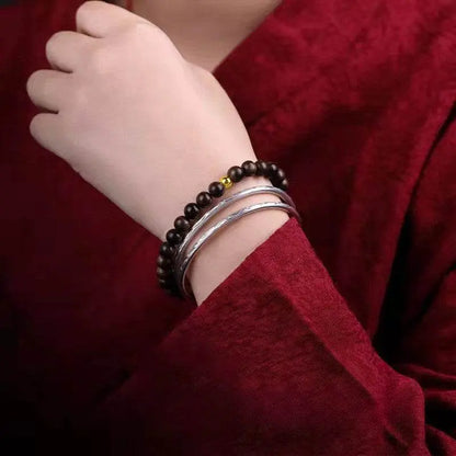 Natural Brunei Agarwood Buddha Bead Bracelet for Tiger - zodiac Natal Year - STAR8S