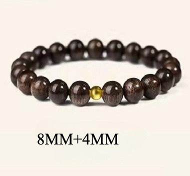 Natural Brunei Agarwood Buddha Bead Bracelet for Tiger - zodiac Natal Year - STAR8S