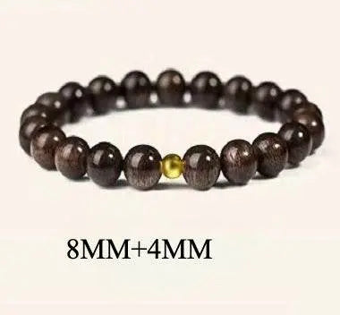 Natural Brunei Agarwood Buddha Bead Bracelet for Tiger - zodiac Natal Year - STAR8S