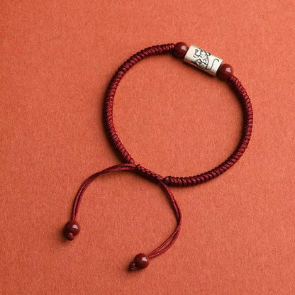 Natural Chinese Zodiac Red String Bracelet for Snake Zodiac, S925 Silver Handmade for Men & Women, - STAR8S