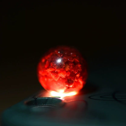 Natural Cinnabar Crystal Sand Red String Bracelet – Handwoven Adjustable Good Luck Jewelry - STAR8S