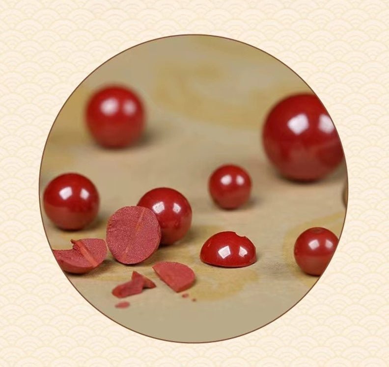 Natural Cinnabar Lotus Beaded Bracelet - Pure Cinnabar and Gold Lotus for Women | Mother's Day & Zodiac Year - STAR8S