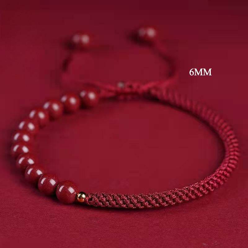 Natural Cinnabar Multicolored Braided Lucky Bracelet for Dragon Boat Festival - STAR8S