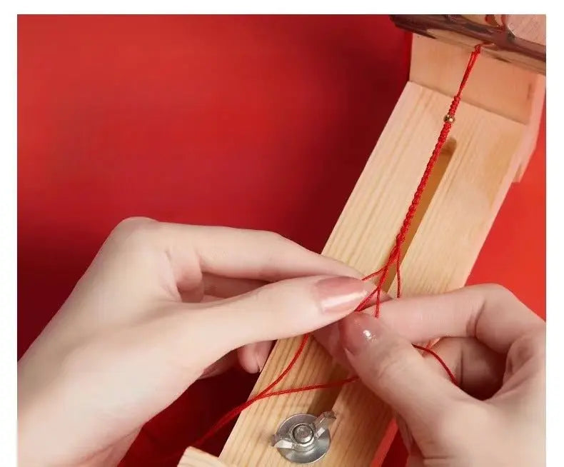 natural cinnabar six words mantra red string bracelet with pure silver | year of the snake gift for women - star8s