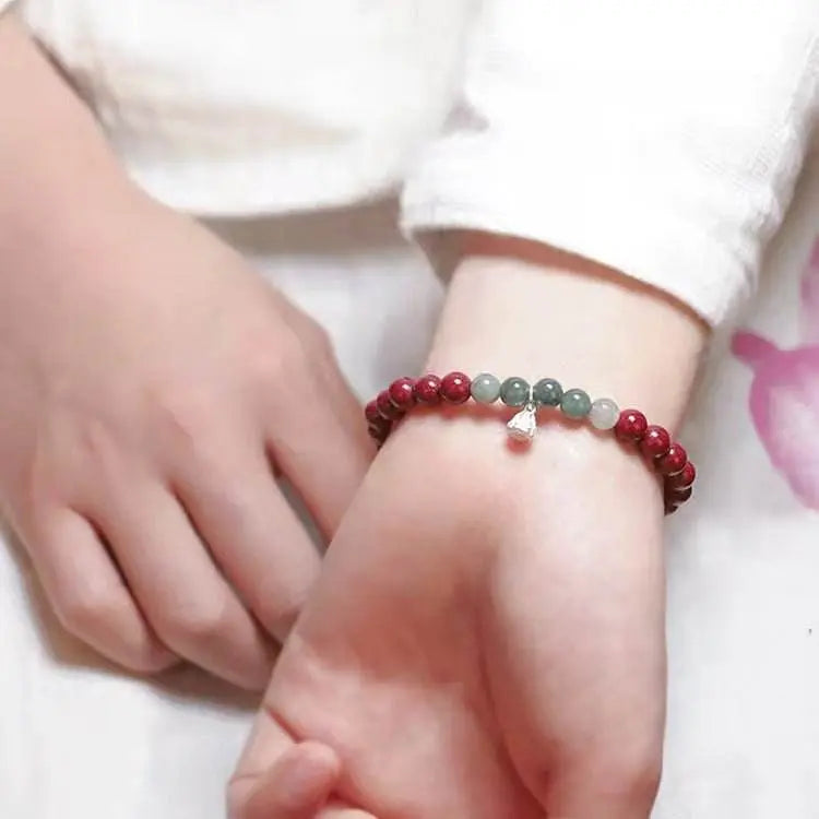 Natural High - content Purple Cinnabar Retro Bracelet, Stylish Jewelry for All - STAR8S