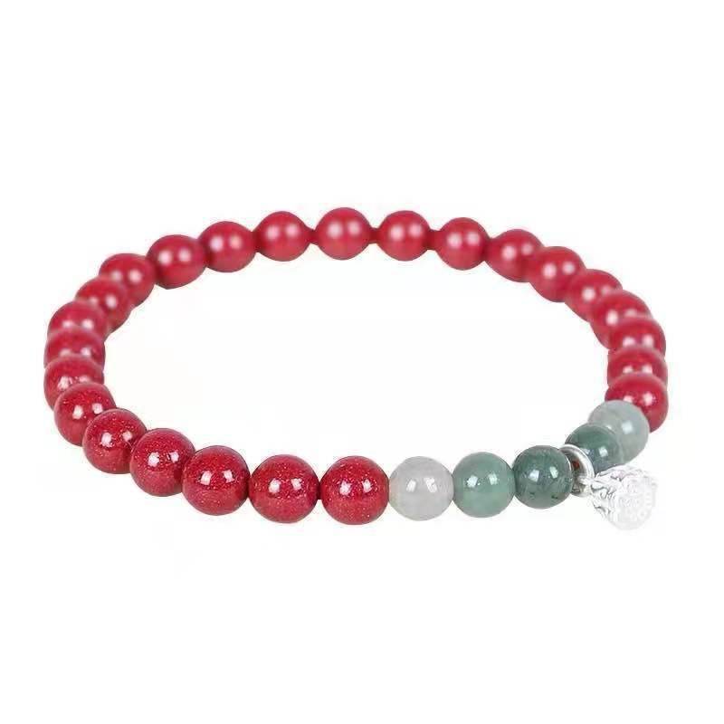 Natural High - content Purple Cinnabar Retro Bracelet, Stylish Jewelry for All - STAR8S