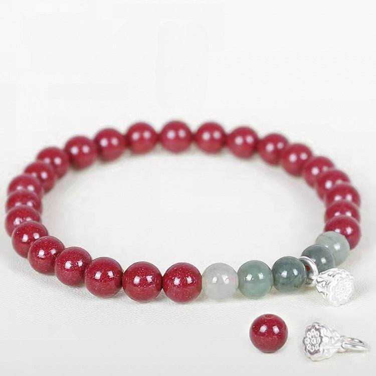 Natural High - content Purple Cinnabar Retro Bracelet, Stylish Jewelry for All - STAR8S