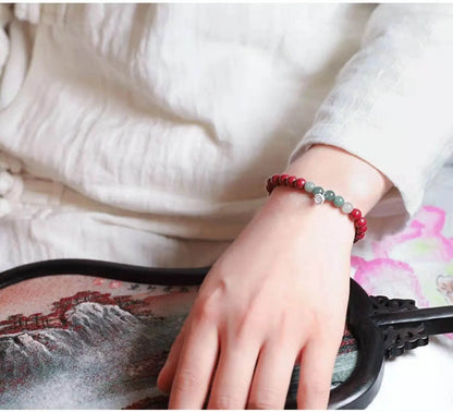 Natural High - content Purple Cinnabar Retro Bracelet, Stylish Jewelry for All - STAR8S