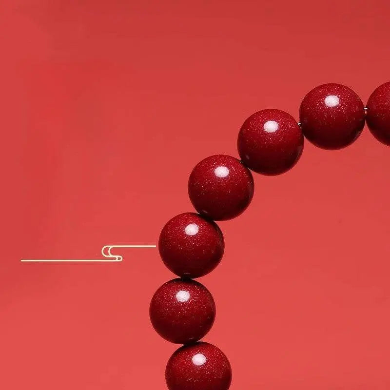 Natural Purple Cinnabar Double Pixiu Bracelet, Lucky Jewelry for Natal Year - STAR8S