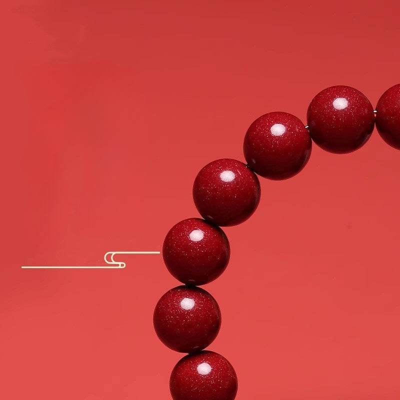 Natural Purple Cinnabar Double Pixiu Bracelet, Lucky Jewelry for Natal Year - STAR8S