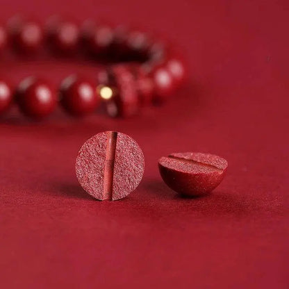 Natural Purple Cinnabar Lion - dance Bracelet, Lucky Jewelry for Natal Year & Valentine's Day - STAR8S